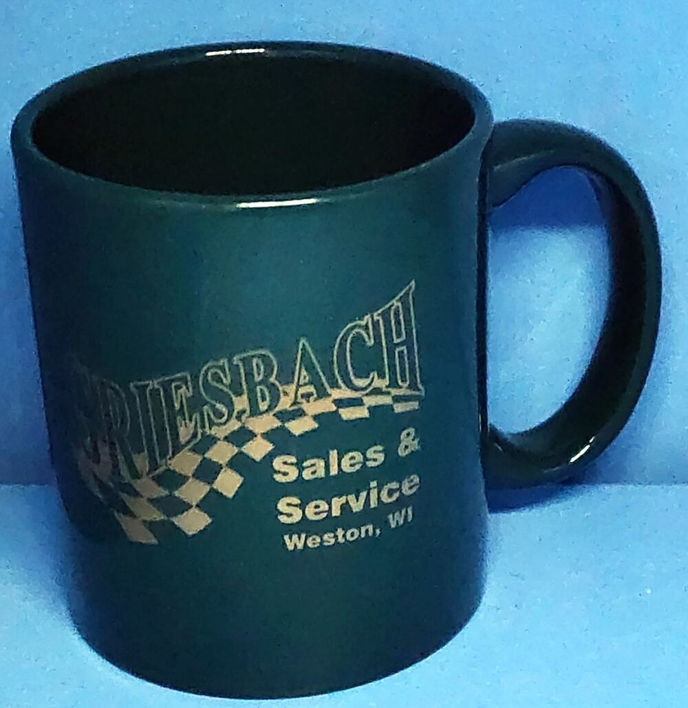 Griesbach Sales & Service Weston WI Ceramic Promotional Cup Mug Dark Green